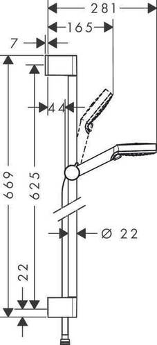 Hansgrohe Crometta Duş Seti 26532400 - 2