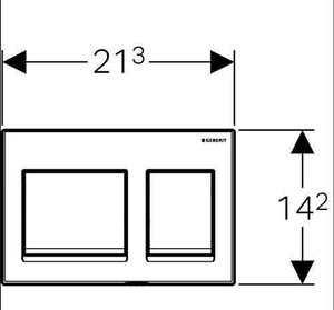 Geberit Alpha35 Kumanda Kapağı Beyaz 115.045.11.5 - 2