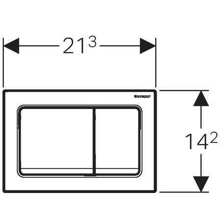 Geberit Alpha30 Kumanda Kapağı Beyaz 115.055.11.1 - 2