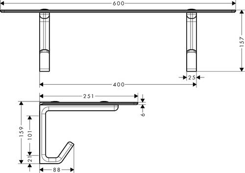 Axor Universal Raflı Havluluk 42842000 - 2