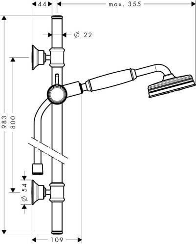 Axor Montreux Duş Seti Krom 27982000 - 2