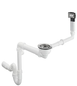 D16-10 Tek Gözlü Granit Manuel Gider ve Taşma Seti 43927000 - Hansgrohe