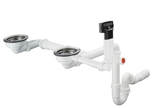 D17-10 Çift Gözlü Granit Manuel Gider ve Taşma Seti 43928000 - Hansgrohe