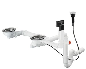 D17-11 Çift Gözlü Granit Otomatik Gider ve Taşma Seti 43938000 - Hansgrohe