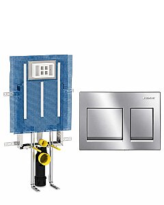 Geberit Alpha Kare Set Parlak Krom - Geberit Set