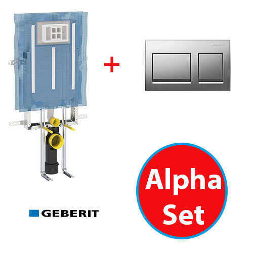 Geberit Alpha Set-Mat Krom - 1