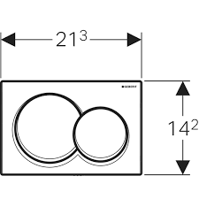 Geberit Alpha01 Kumanda Kapağı Mat Bronz 115.035.QA.1 - 2