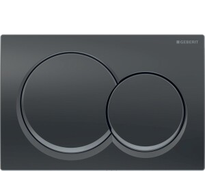 Geberit Alpha01 Kumanda Kapağı SiyahKrom 115.035.QC.1 - 1
