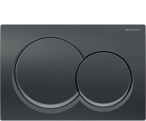 Geberit Alpha01 Kumanda Kapağı SiyahKrom 115.035.QC.1 - 1