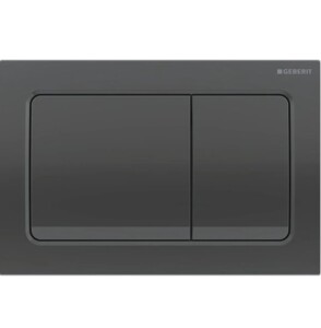 Geberit Alpha30 Kumanda Kapağı Mat SiyahKrom 115.055.QC.1 - Geberit