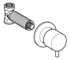 Geberit Ankastre Stop Valf Mat SiyahKrom 616.004.QC.1 - 3