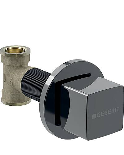 Geberit Ankastre Stop Valf Kare Mat SiyahKrom 616.008.QC.1 - 1