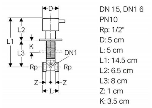 Geberit Ankastre Stop Valf Pirinç 616.004.QE.1 - 2