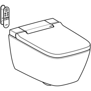 Geberit AquaClean Sela Square Comfort Akıllı Klozet Beyaz/Krom 146.250.21.1 - 2