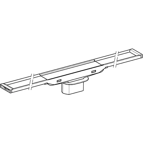 Geberit CleanLine20 duş kanalı: L=30–90cm, Çerçeve: siyah / Toz boya kaplı paslanmaz çelik, Yüzey: Toz boya kaplı paslanmaz çelik 154.450.00.1 - 2