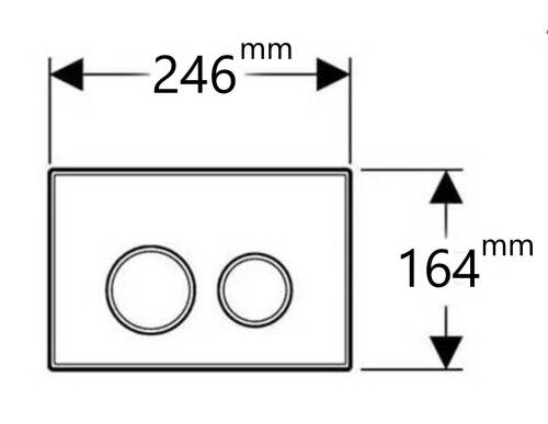 Geberit Delta 25 Kumanda Kapağı Parlak Krom - 2