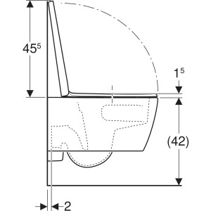 Geberit iCon TurboFlush Kanalsız Asma Klozet Seti (Kapak dahil) 503.116.00.1 - 5