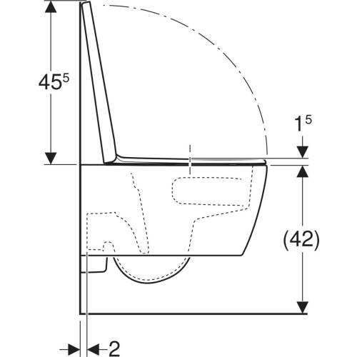 Geberit iCon TurboFlush Kanalsız Asma Klozet Seti (Kapak dahil) 503.116.00.1 - 5