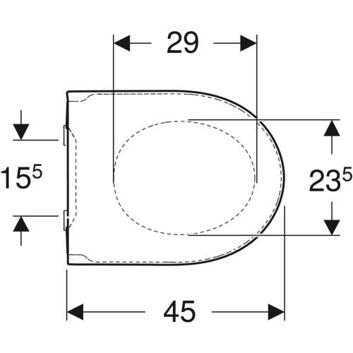 Geberit iCon TurboFlush Klozet kapağı Yavaş Kapanan 501.660.01.1 - 2