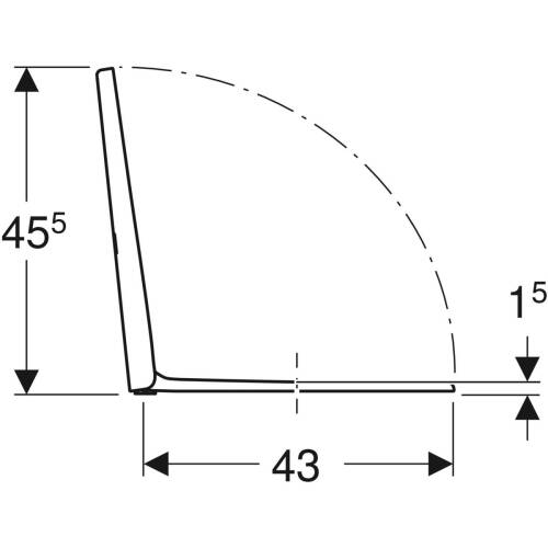 Geberit iCon TurboFlush Klozet kapağı Yavaş Kapanan 501.660.01.1 - 4