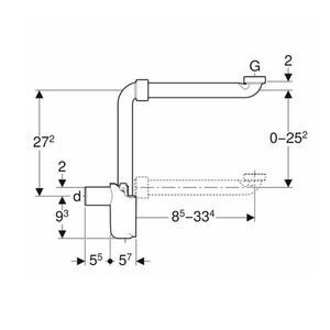 Geberit Lavabo Sifonu Yer Tasarruflu 151.116.11.1 - 2