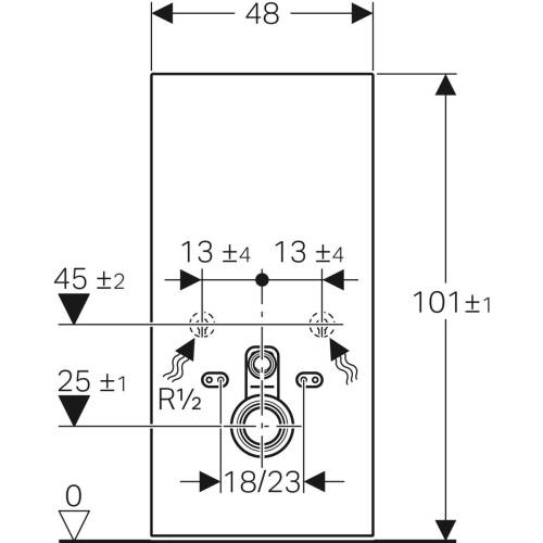 Geberit Monolith Rezervuar Asma Klozetler için 101cm Beyaz Cam 131.021.SI.5 - 3