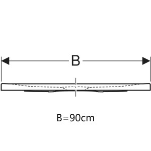Geberit Nemea Duş Teknesi 90x90 Kare Mat Beyaz 550.591.00.1 - 3