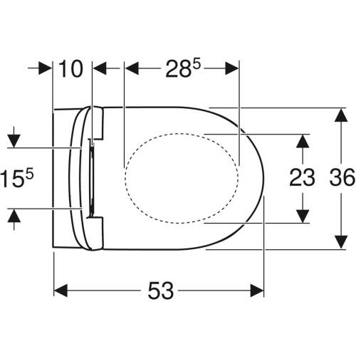Geberit Selnova Kanalsız Asma Klozet ve Kapak Seti AX Spiral 1600mm - 2