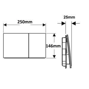 Geberit Sigma 70 Kumanda Kapağı Beyaz Cam 115.622.SI.1 - 4