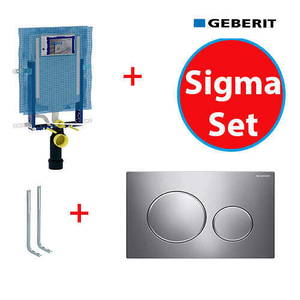Geberit Sigma Set-Mat Krom - Geberit Set