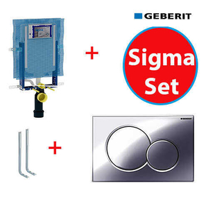 Geberit Sigma Set-Parlak Krom - Geberit Set