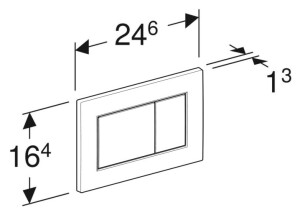 Geberit Sigma01 Kare Kumanda Kapağı Beyaz 115.660.11.1 - 2