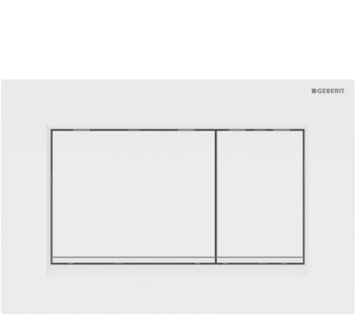 Geberit Sigma20 Kare Kumanda Kapağı Beyaz/Mat Beyaz/Beyaz 115.883.11.1 - 1