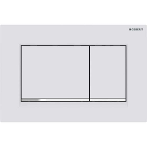 Geberit Sigma20 Kare Kumanda Kapağı Mat Beyaz/Parlak/Mat Beyaz 115.883.JT.1 - Geberit