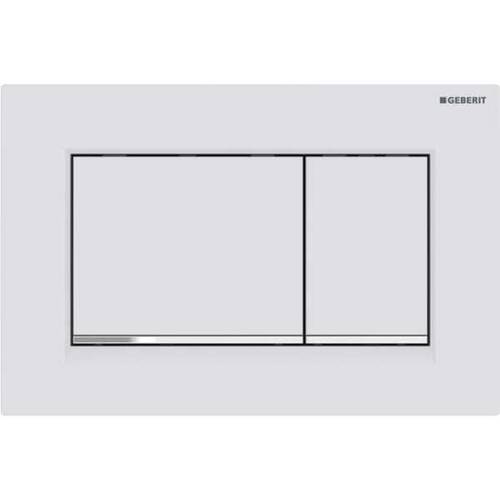 Geberit Sigma20 Kare Kumanda Kapağı Mat Beyaz/Parlak/Mat Beyaz 115.883.JT.1 - 1