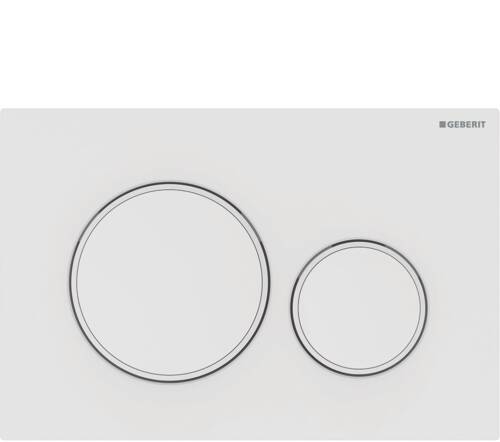 Geberit Sigma20 Yuvarlak Kumanda Kapağı Mat Beyaz/Beyaz/Mat Beyaz 115.882.01.1 - 1