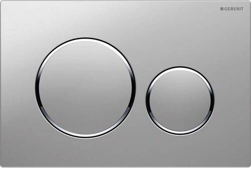 Geberit Sigma20 Yuvarlak Kumanda Kapağı Mat Krom/Parlak/Mat Krom 115.882.JQ.1 - 1