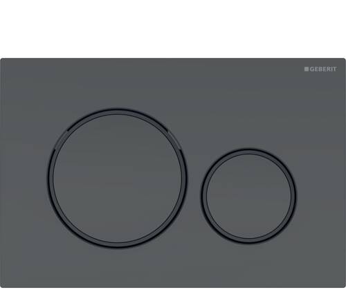 Geberit Sigma20 Yuvarlak Kumanda Kapağı Mat Siyah 115.882.16.1 - 1