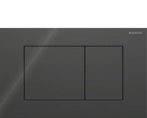Geberit Sigma40 Square Kumanda Kapağı Siyah Cam 115.629.SJ.1 - 1