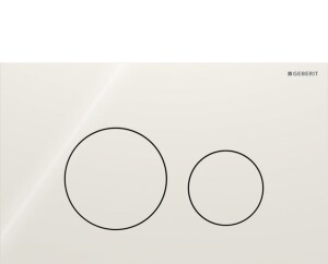 Geberit Sigma40 Yuvarlak Kumanda Kapağı Kum Grisi Cam 115.628.JL.1 - Geberit