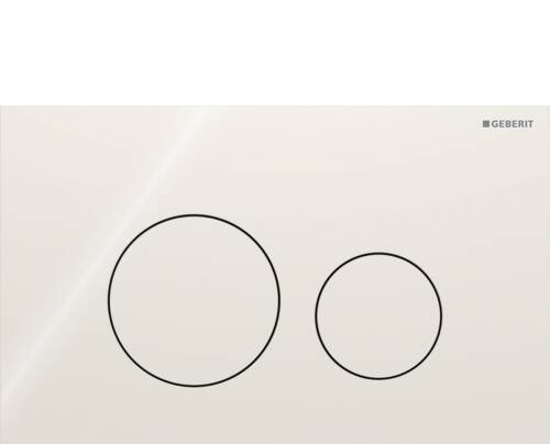Geberit Sigma40 Yuvarlak Kumanda Kapağı Kum Grisi Cam 115.628.JL.1 - 1
