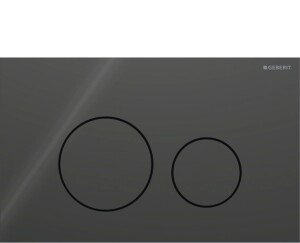 Geberit Sigma40 Yuvarlak Kumanda Kapağı Siyah Cam 115.628.SJ.1 - Geberit