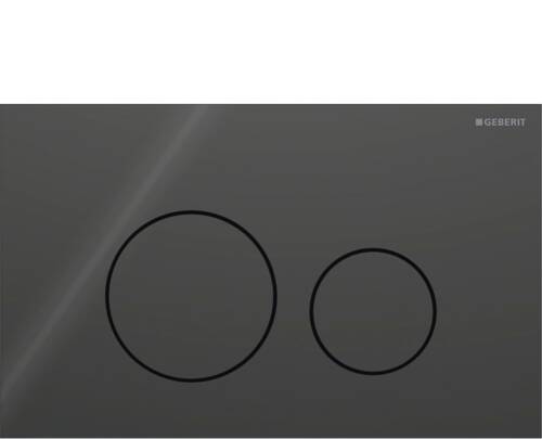 Geberit Sigma40 Yuvarlak Kumanda Kapağı Siyah Cam 115.628.SJ.1 - 1