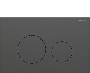 Geberit Sigma40 Yuvarlak Kumanda Kapağı Siyah Krom 115.628.QD.1 - Geberit