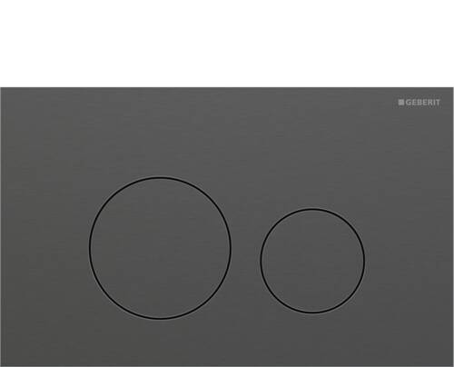 Geberit Sigma40 Yuvarlak Kumanda Kapağı Siyah Krom 115.628.QD.1 - 1