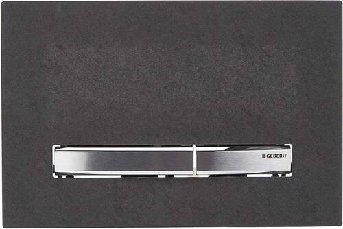 Geberit Sigma50 Kare Kumanda Kapağı Arduvaz/Krom 115.788.JM.2 - 1