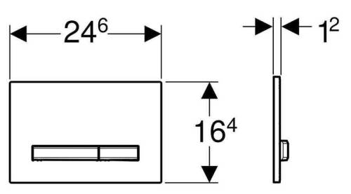 Geberit Sigma50 Kumanda Kapağı Ahşap/SiyahKrom 115.671.JX.2 - 2