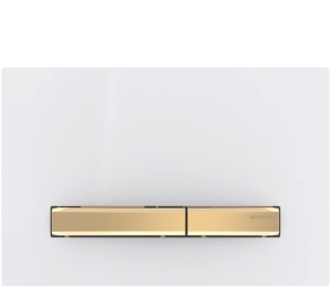 Geberit Sigma50 Kumanda Kapağı Beyaz/Pirinç 115.672.11.2 - Geberit