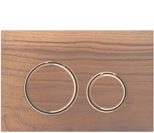 Geberit Sigma50 Yuvarlak Kumanda kapağı Ahşap/Bronz 115.650.JX.1 - Geberit