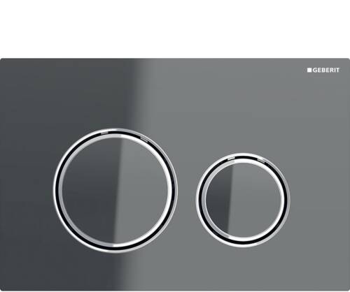 Geberit Sigma50 Yuvarlak Kumanda kapağı Antrasit Cam /Krom 115.884.JK.1 - 1